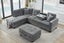 NEBULA Pro Sectional Sofa w/ Ottoman & USB Port (Misty Grey) Chaise Facing Right Carousel 8