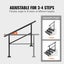 Vevor Outdoor Stair Handrail Aluminum Black Adjustable 030 Degrees Fits 34 Steps Carousel 4