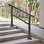 Vevor Outdoor Stair Handrail Aluminum Black Adjustable 030 Degrees Fits 34 Steps Carousel 6