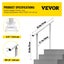 Vevor Outdoor Stair Handrail 3Ft 34 Inch Adjustable 0 60 Degree Aluminum Railing Carousel 2