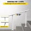 Vevor Outdoor Stair Handrail 3Ft 34 Inch Adjustable 0 60 Degree Aluminum Railing Carousel 3