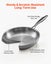 Vevor Tri-Ply Stainless Steel Frying Pan, 3 Piece (240, 280, 320 Mm), Cooking Sk Carousel 3