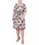 NY Collection Womens Belted Pebble Crepe Fit & Flare Dress Carousel 1