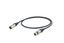 ESO255LU10 :: Proel Mic Lead FXLR > MXLR 10m 95% Braid Shield BLACK Carousel 1