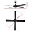 Devanti 52'' Ceiling Fan w/Remote - Black Carousel 2