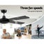 Devanti 52'' Ceiling Fan w/Remote - Black Carousel 3