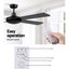 Devanti 52'' Ceiling Fan w/Remote - Black Carousel 4