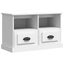 Vida Xl Tv Cabinet White 80X35x50 Cm Engineered Wood Carousel 3