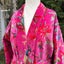 Paradise Hot Pink Velvet Kimono Robe by Floressents Carousel 1