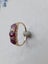 Antique ruby and diamond bridge ring Carousel 2