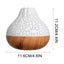White Humidifiers for Bedroom, Wood Grain Small Volcano Humidifier Silent C Carousel 2