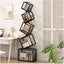 Geometric Stacking Bookshelf 183cm Tall Modern Storage Rack 5-Tier Carousel 1