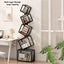 Geometric Stacking Bookshelf 183cm Tall Modern Storage Rack 5-Tier Carousel 4