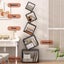Geometric Stacking Bookshelf 183cm Tall Modern Storage Rack 5-Tier Carousel 5