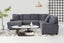 LORINA Fabric U-shaped Sectional Sofa - Chaise Facing Left Carousel 1