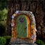 New Miniature Fairy Garden Solar LED Stone Door Sale Sale Carousel 4
