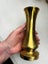 9 x brass coloured vases/ urns: various shapes/ styles incl two pairs (2174AP) Carousel 15