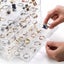 Acrylic Jewelry Storage Box Earring Holder with 5 Drawers, 120 Grids Jewelr Carousel 4