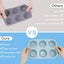 3Pcs Silicone Muffin Pan Set, 6-Cavity Nonstick Baking Tray with 2pcs Pipin Carousel 4