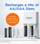 Panasonic Eneloop AAA/AA Smart And Quick Battery Charger with 4 x AA Carousel 5