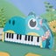 Toddler Toys for Ages 2-4, Children's Cute Dinosaur Animals Electronic Piano Carousel 4