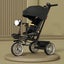 Kids Tricycle Folding Toddler Trike w/Adjustable Push Handle, Rotatable Seat Carousel 1
