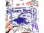 10/30/50PCS Mixed Transparent Postmark Stickers DIY Skateboard Fridge Guitar Carousel 3