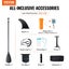 Vevor Inflatable Stand Up Paddle Board 152 Mm Wide Sup Paddleboard With Accessor Carousel 6