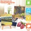 34pcs Mini Canvas and Easel Set with Acrylic Paint Palettes Paintbrushes Crea Carousel 3