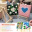 34pcs Mini Canvas and Easel Set with Acrylic Paint Palettes Paintbrushes Crea Carousel 4