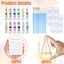 34pcs Mini Canvas and Easel Set with Acrylic Paint Palettes Paintbrushes Crea Carousel 8