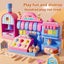 Plastic Ice Cream Toys Kids Kitchen Play Store for Toddlers Girls, Play Kitch Carousel 5