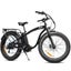 Electric Fat Tyre Cruiser Bike Ebike With Throttle Matte Black Carousel 1
