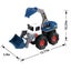 Toys for Kids Ages 4-8 Large Simulation Engineering Vehicle Excavator Bulldoz Carousel 3