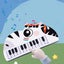 Toddler Toys for Ages 2-4, Children's Cute Dinosaur Animals Electronic Piano Carousel 1