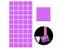 2x2cm Diamond Painting Glue Clay Wax Mud DIY Purple Embroidery Tool Kit Set Carousel 3