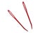 2pcs Aluminium Large-eye Bent Tip Tapestry Darning Needles Knitting For Carousel 4