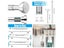 50-260CM Adjustable Curtain Rod No Drilling Telescopic Shower Curtain Pole For Carousel 5