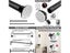 50-260CM Adjustable Curtain Rod No Drilling Telescopic Shower Curtain Pole For Carousel 6