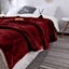 Queen Size Blanket, Thickened Fleece Blanket Solid Color Double Sided Flannel Carousel 5