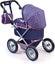 Trendy Dolls Pram Foldable With Height-Adjustable Handle Blue And Pink Carousel 2