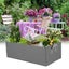 Fabric Raised Garden Bed Rectangle Breathable Planting Container Bag Gray 60X Carousel 3