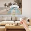 9.1" USB Rechargeable Ceiling Fans with Lights & Remote, Dimmable Low Profile Carousel 2