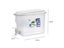Freezer Water Jug Cold Lemon Juice Pitcher Beverage Drink Water Dispenser Carousel 7