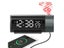Projection Digital Alarm Clock With 180° Rotatable Projector Clear LED Carousel 4