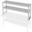 Stainless steel overbench double shelving 1500mm L x 300mm D x 600mm H - 2 tier Carousel 2