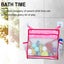 Mesh Bath Toy Organizer with 2 Hooks, Baby Bath Toy Holder Bathtub Toy Holder Carousel 7