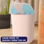 Silent Opening And Closing Lid Trash Can Bathroom Bedroom Office Dormitory Sm Carousel 5