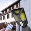 Solar Street 3 COB Lights Outdoor, Remote Control Wireless IP65 Motion Sensor Carousel 4