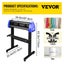 Vevor 720Mm Vinyl Cutter/Plotter Sign Machine Software Blades Lcd Black Carousel 2